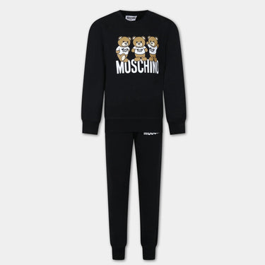 Set de pants MOSCHINO negro para niños y adolescentes